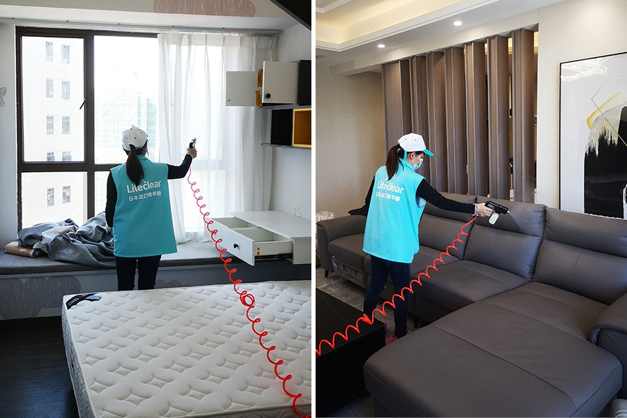 广东韶关市李小姐-上门除甲醛