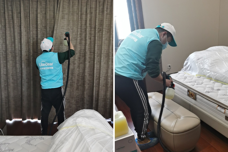 苏州市昆山市朱先生-上门除甲醛