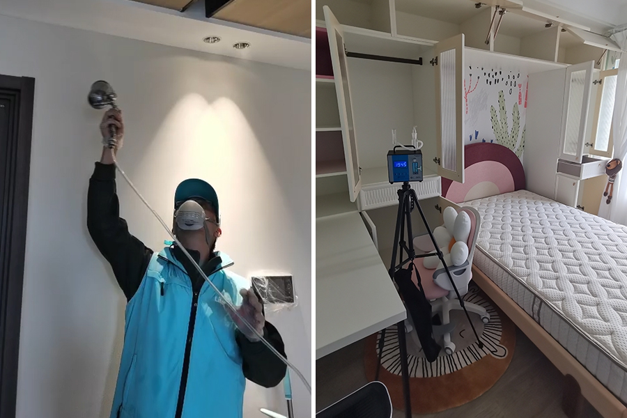 贵州贵阳市汪女士-上门除甲醛