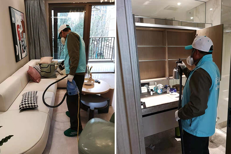 上海黄浦区王女士-高端上门除甲醛