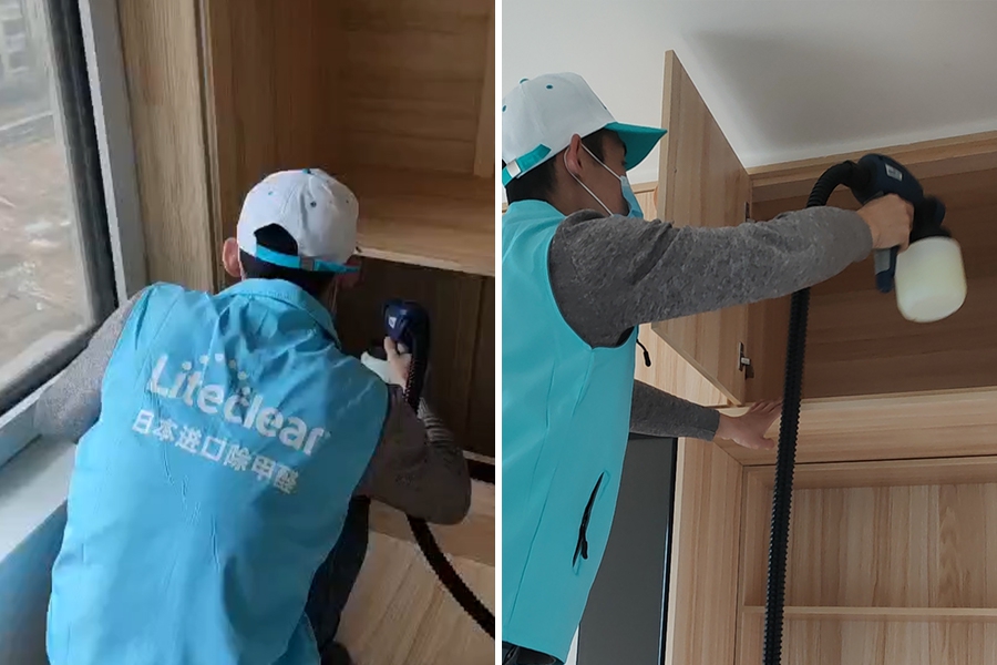 山东青岛张女士-山东上门除甲醛