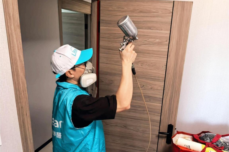 东莞市麻涌镇御江花园上门除甲醛